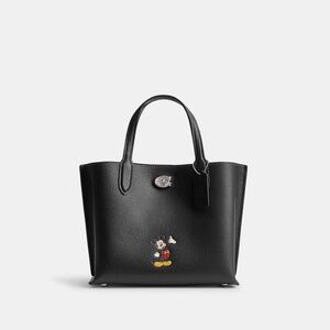 Disney X Coach Willow Tote Bag 24 With Mickey Mouse (HANDBAG ONLY)